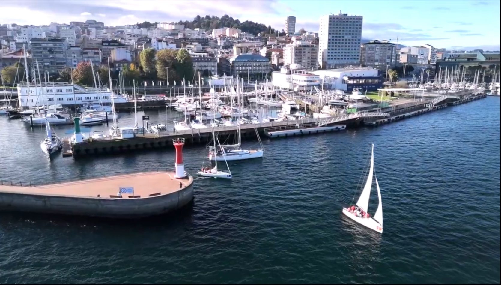 III Regata 2024 — vista aérea puerto de Vigo